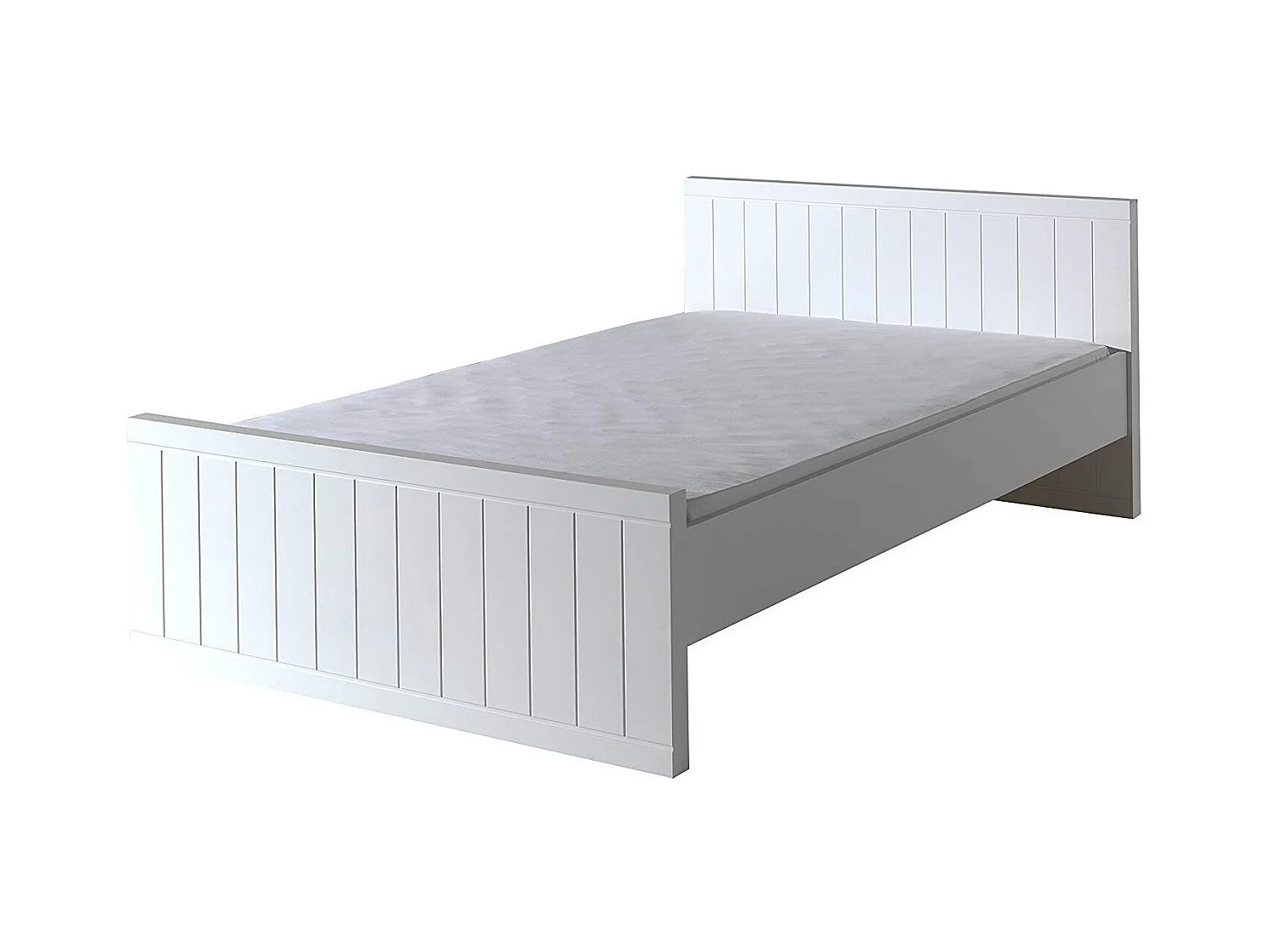 Cama Robin de madera lacada en blanco 120x200 cm