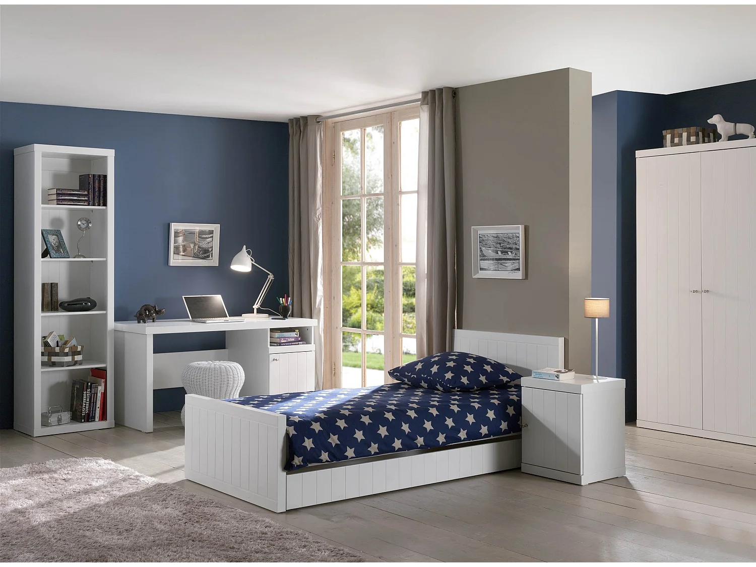 Lit Enfant "Robin" 120x200cm Blanc