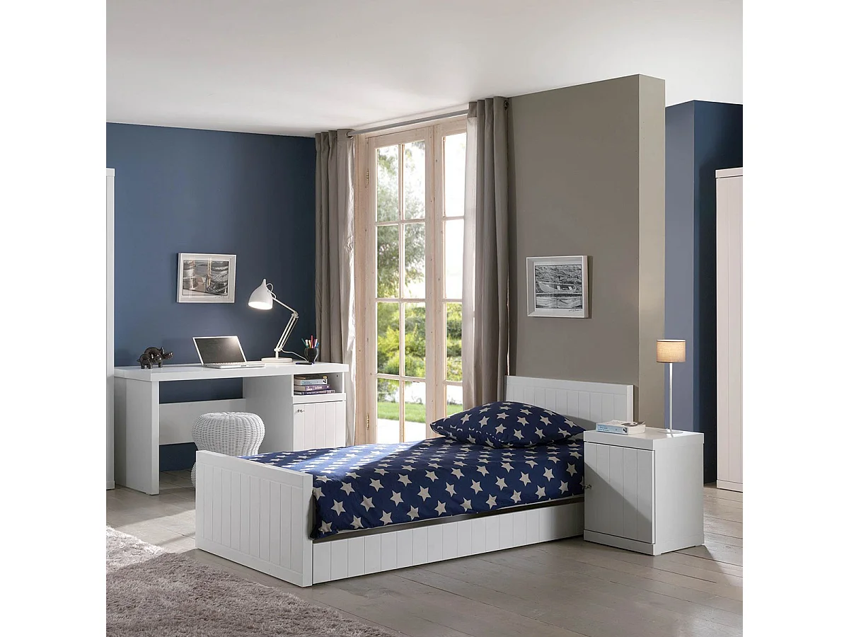 Lit Enfant "Robin" 120x200cm Blanc