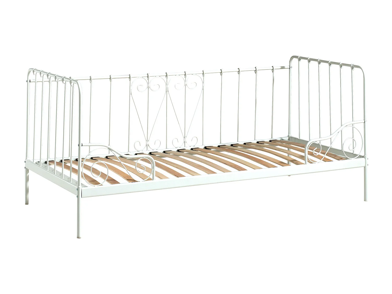 Alice wit metalen bedbank 90x200 cm