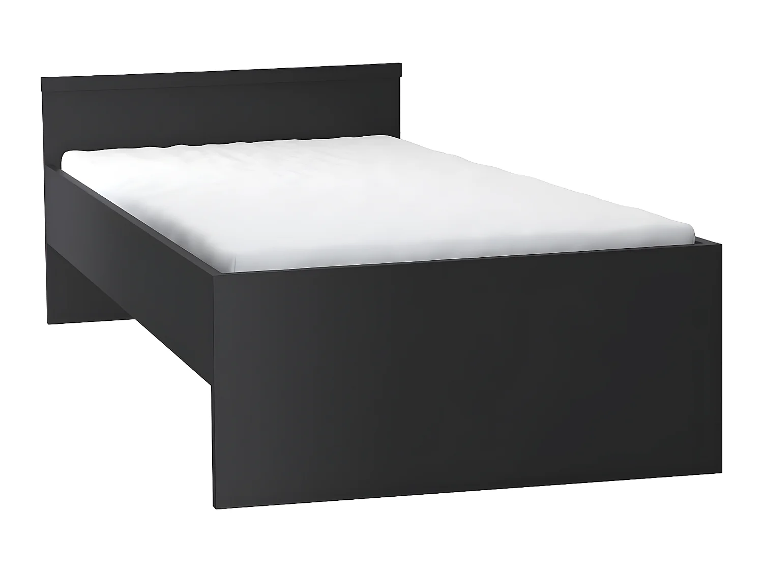 Lit 90x200cm avec tiroir de lit Young User Noir