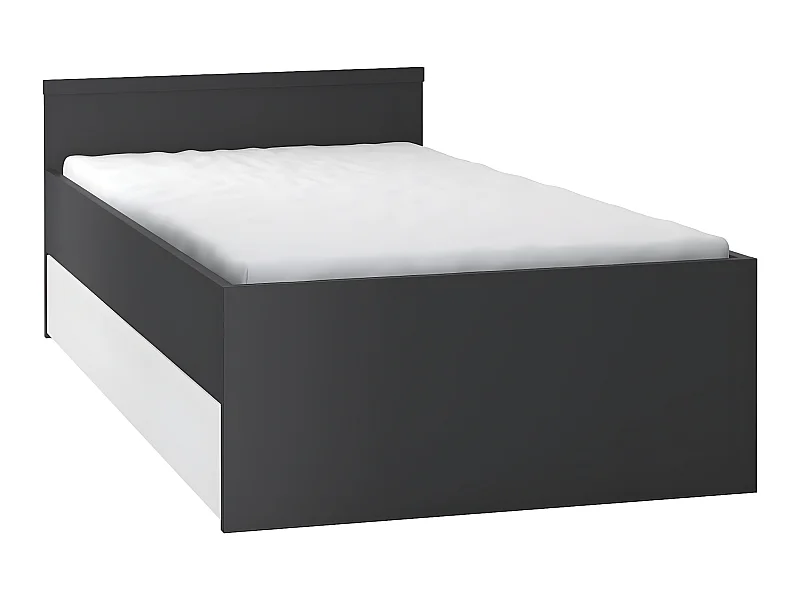 Lit 90x200cm avec tiroir de lit Young User Noir