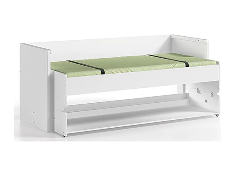 Lit Bureau Enfant "Denver" 90x200cm Blanc
