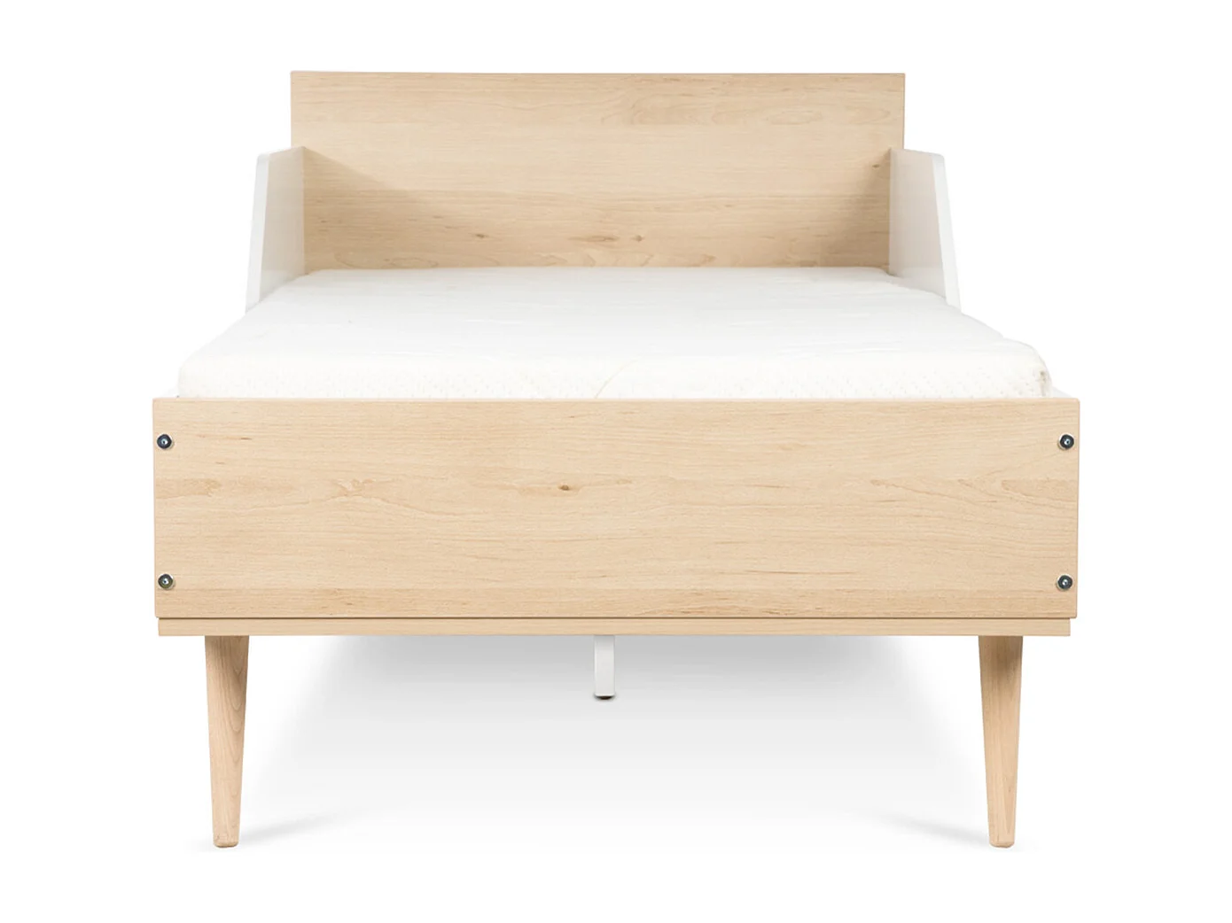 Lit 80x180 sommier inclus LittleSky by Klups Sofie Hêtre et Blanc