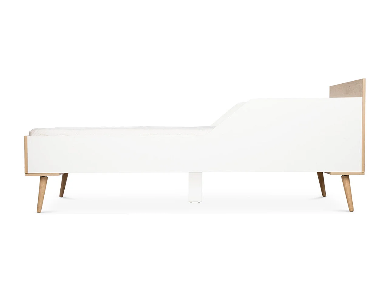 Lit 80x180 sommier inclus LittleSky by Klups Sofie Hêtre et Blanc