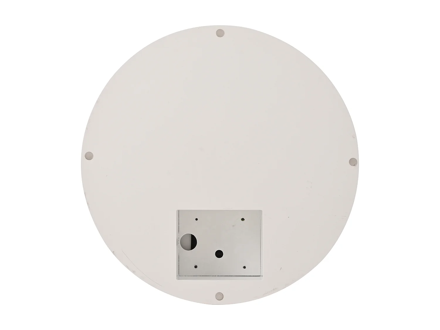 Mesa de centro - 70x70x35,5 cm - Tablero giratorio 360° - con tira LED de 16 colores - Blanca