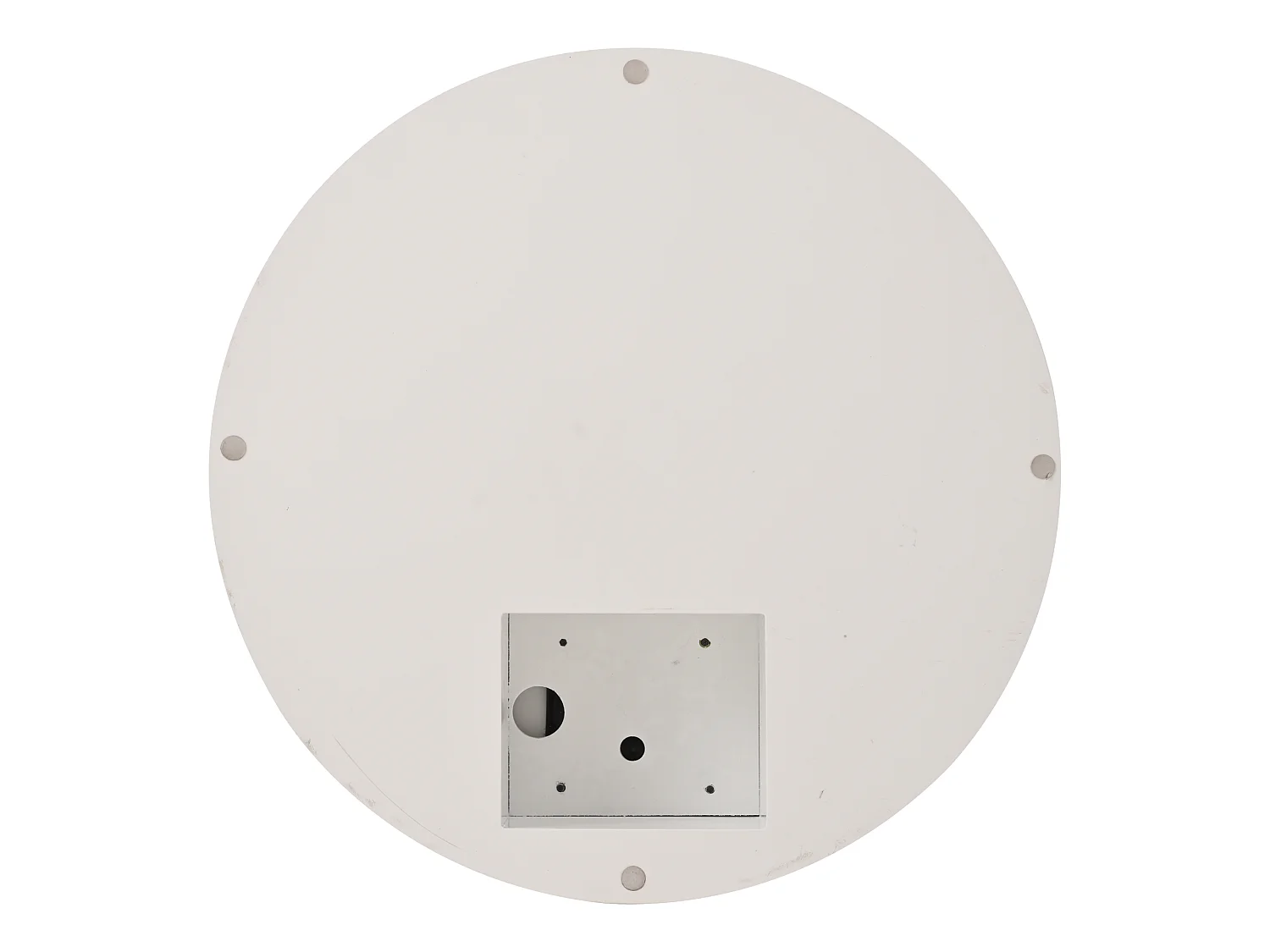 Mesa de centro - 70x70x35,5cm - Tampo giratório 360° - com faixa de LED de 16 cores - Branca