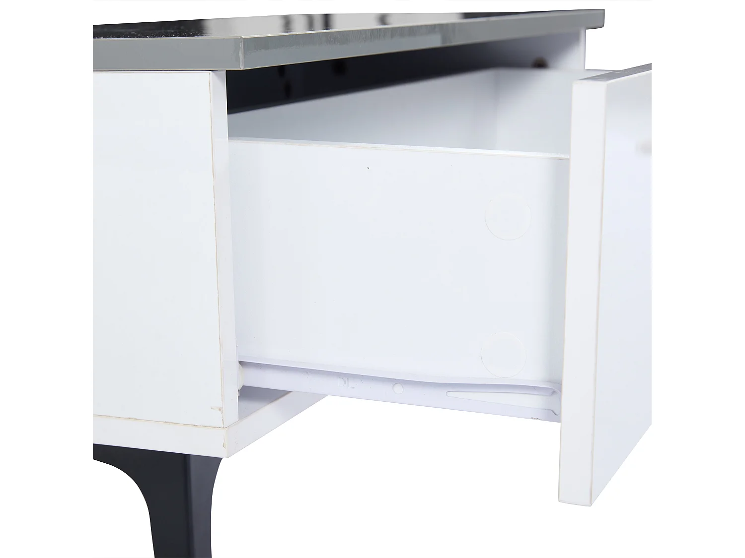 Table Basse à LED, Table Basse relevable Extensible avec rangements et étagères cachés, Blanc