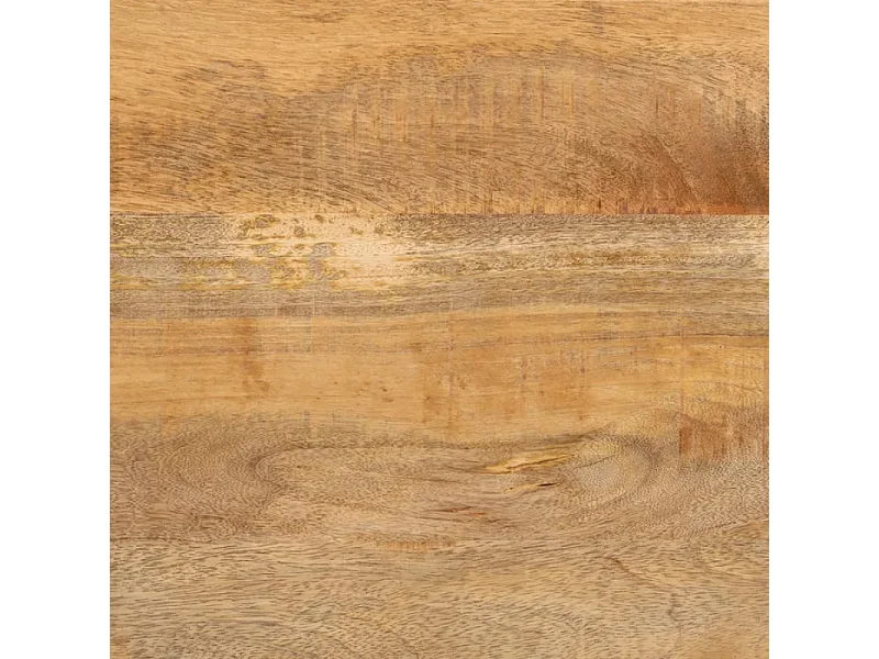 Table à manger 180 cm bois manguier et base étoile noire SÉLÉNIA