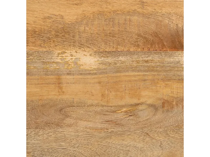 Table à manger 180 cm bois manguier et base étoile noire SÉLÉNIA