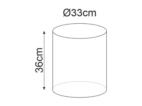 Pouf en tissu rond beige olive DAVI 33 x 36 cm