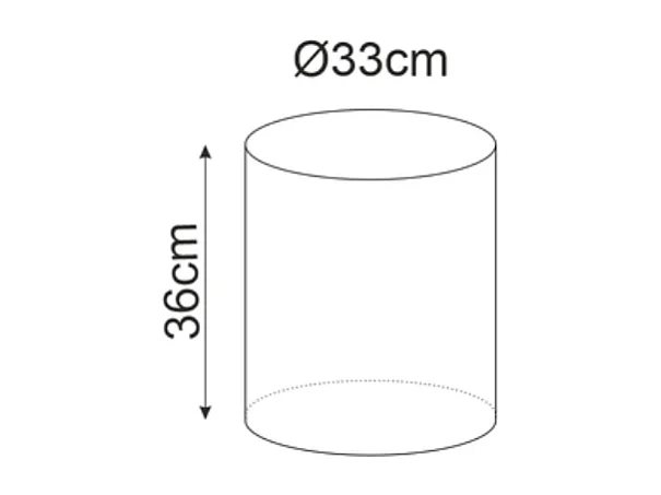 Pouf en velours rond canelle DELI 33 x 36 cm