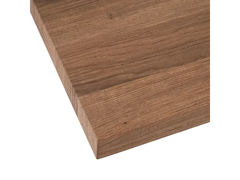 Table rectangulaire 160 cm bois et pied blanc graphique pour salle à manger moderne ÉRABLEA