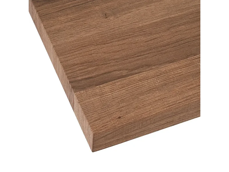 Table rectangulaire 160 cm bois et pied blanc graphique pour salle à manger moderne ÉRABLEA