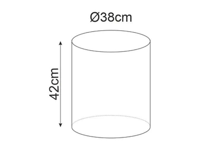 Pouf en velours rond curry DELI 38 x 42 cm