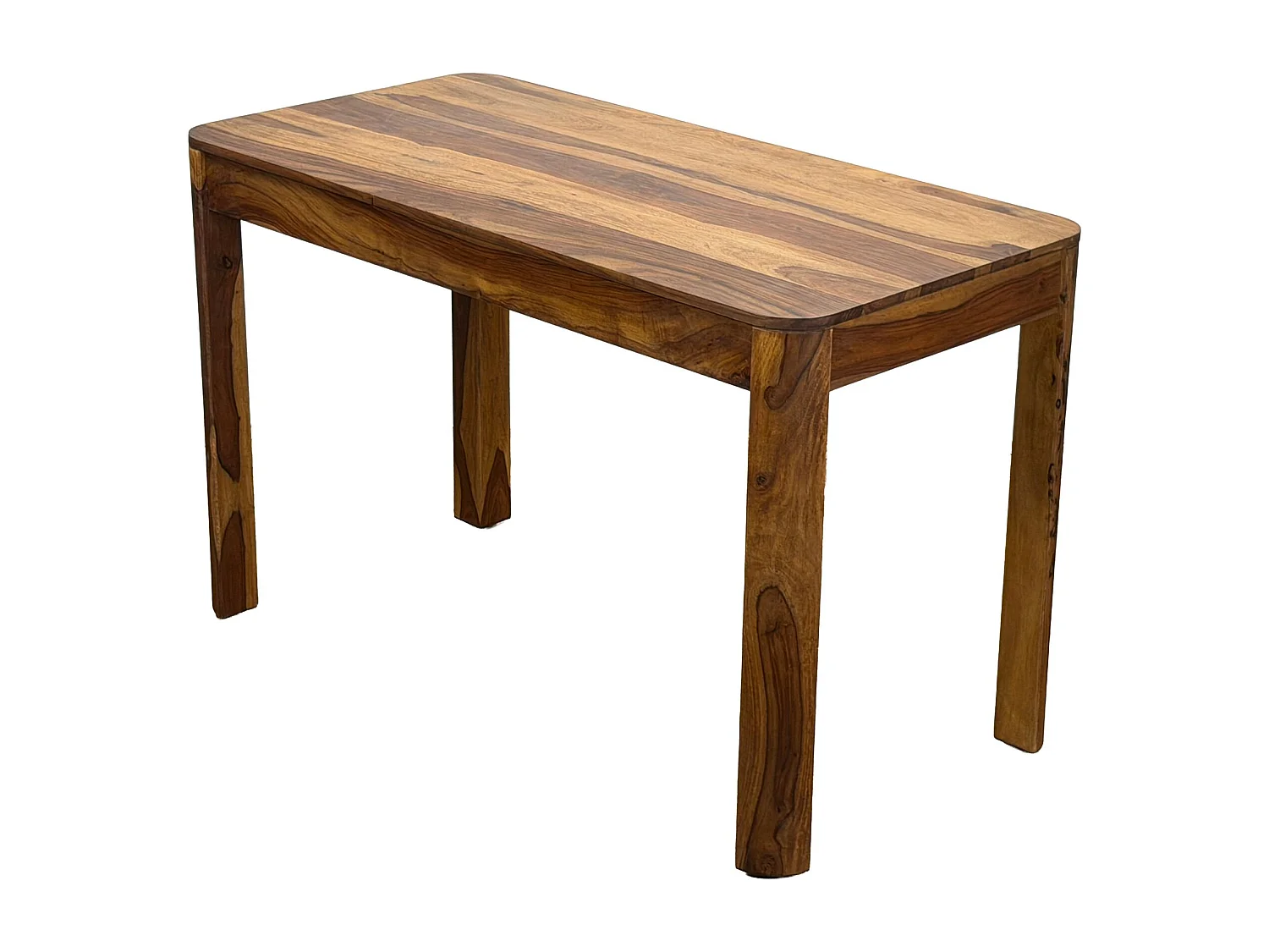 Table à manger rectangulaire Sheesham Bois Massif 120cm pour jusqu'à 6 Personnes