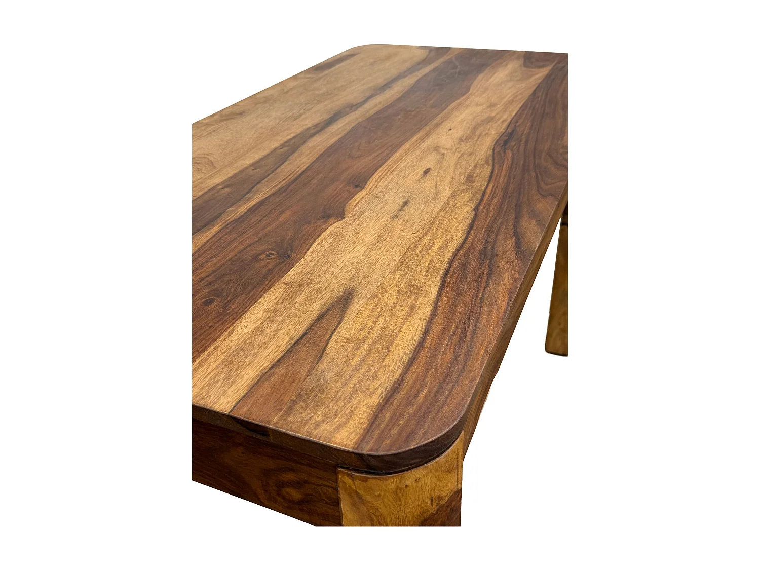 Table à manger rectangulaire Sheesham Bois Massif 120cm pour jusqu'à 6 Personnes