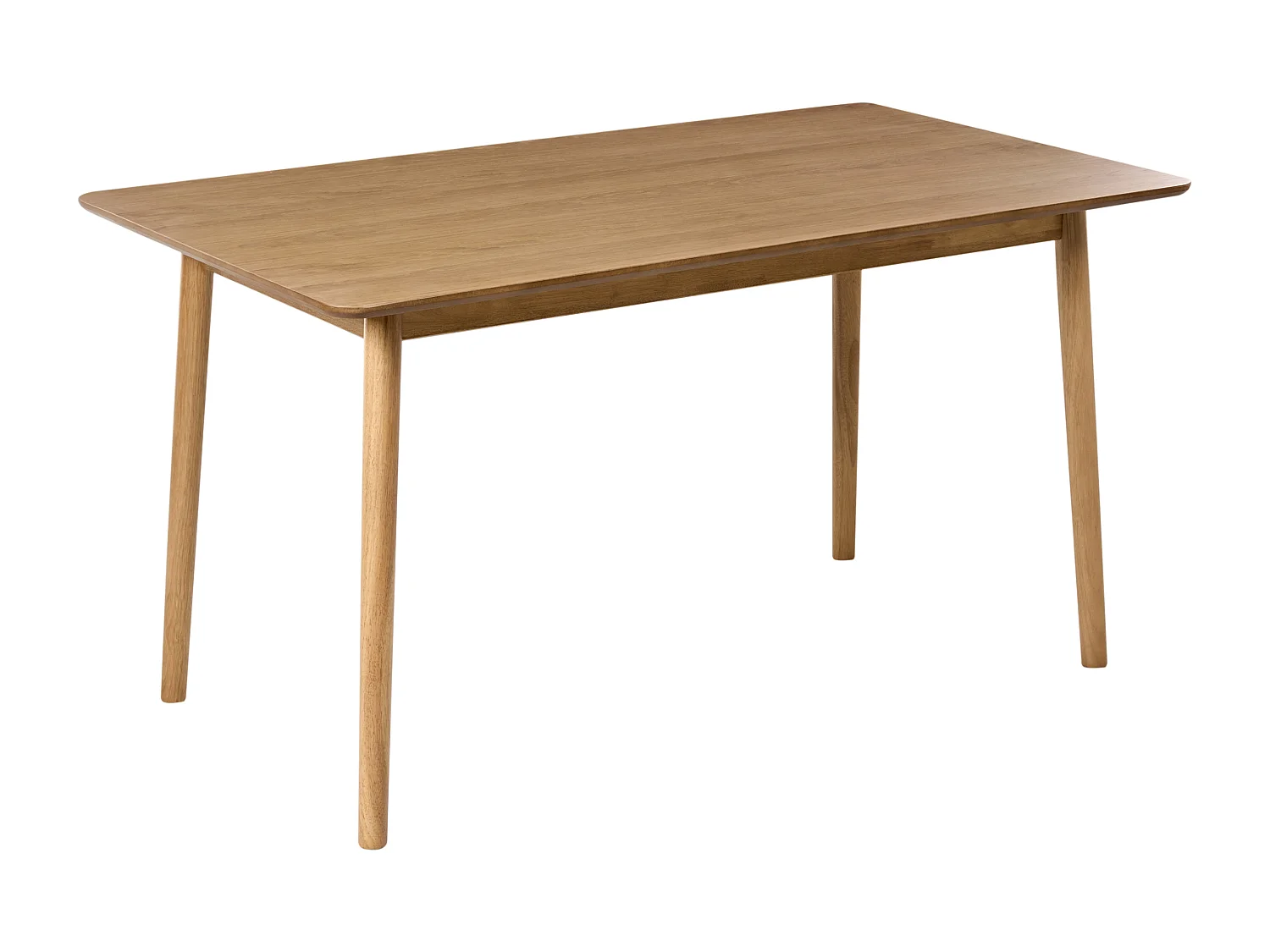 Table de repas ELVYN Chêne clair 140 cm 80 cm