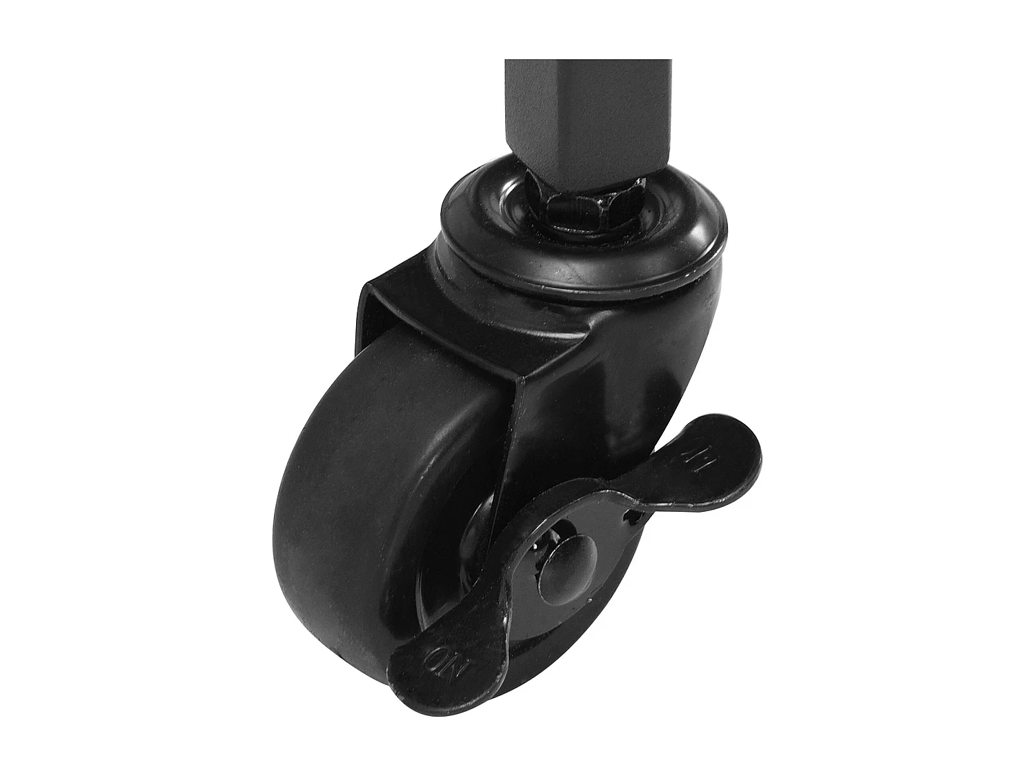 Desserte chariot de bar en métal noir, étagères en verre, 2 niveaux, roulettes