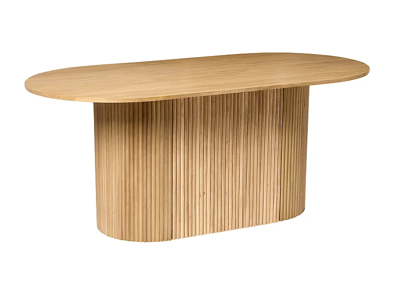 Table de repas LUNNIN Chêne clair 90 cm 180 cm