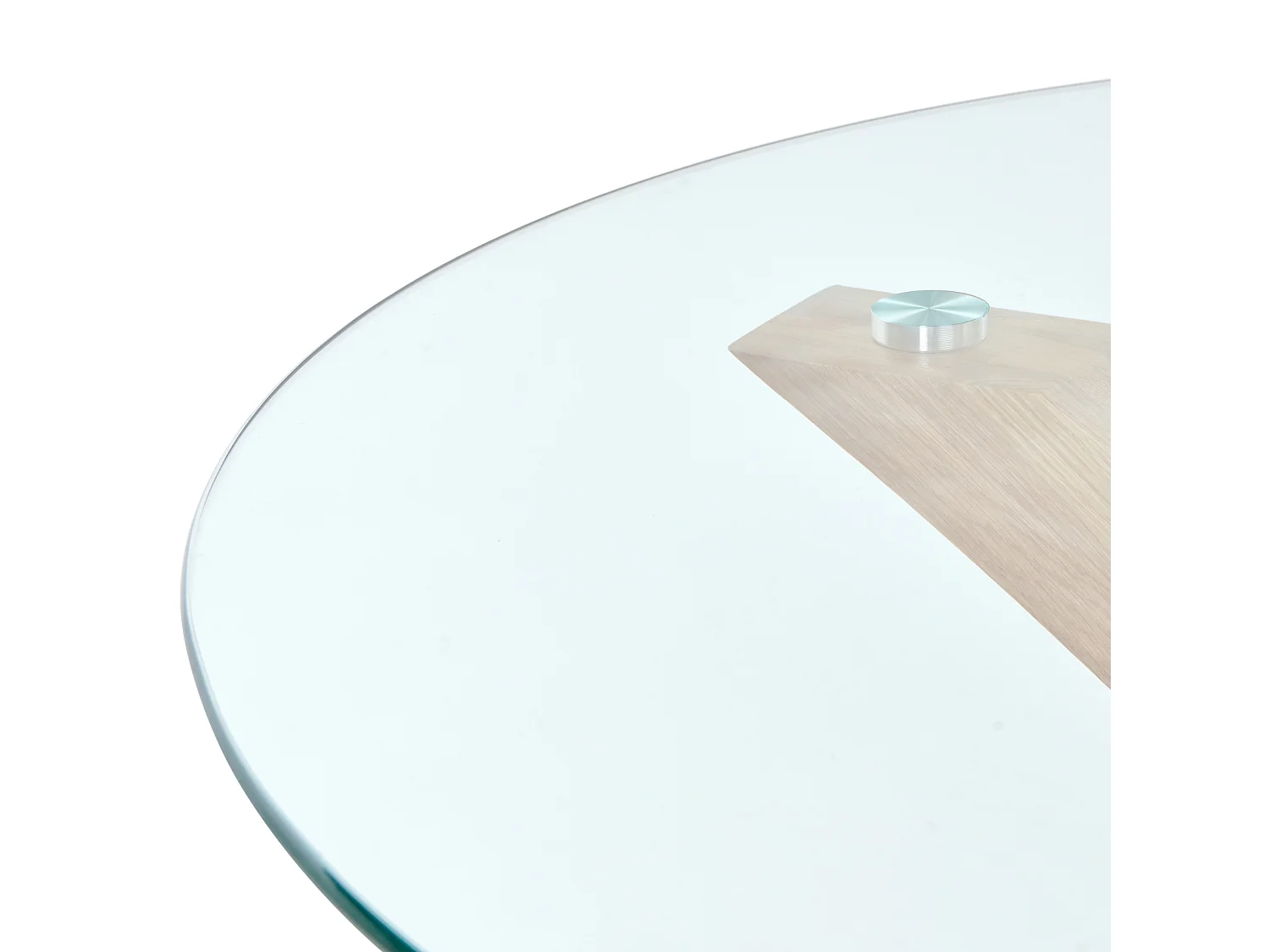 Table de repas YAPP Marron clair 100 cm 100 cm Verre de sécurité