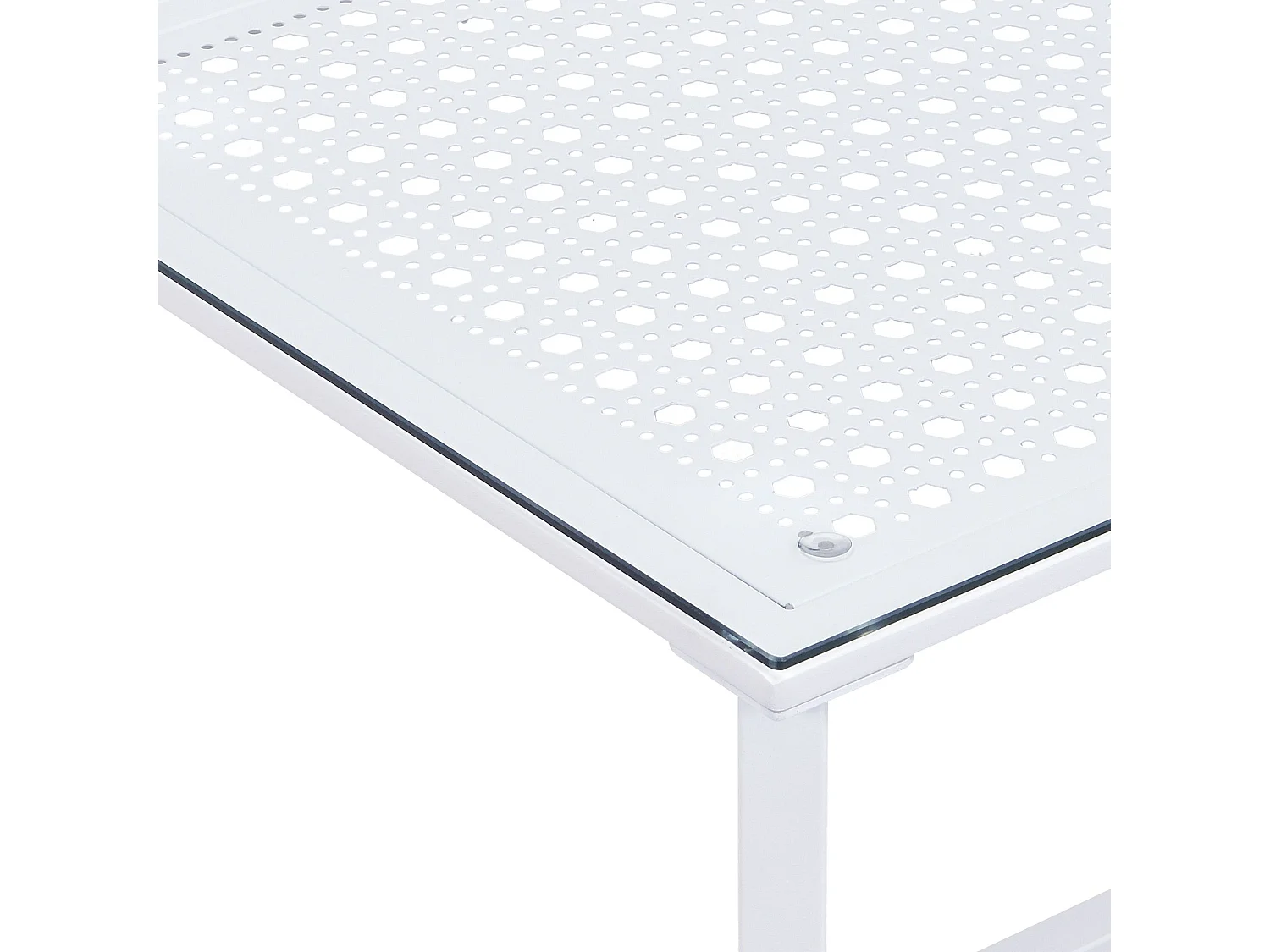 Table basse table de canapé verre métal 100 cm table de salon rectangulaire