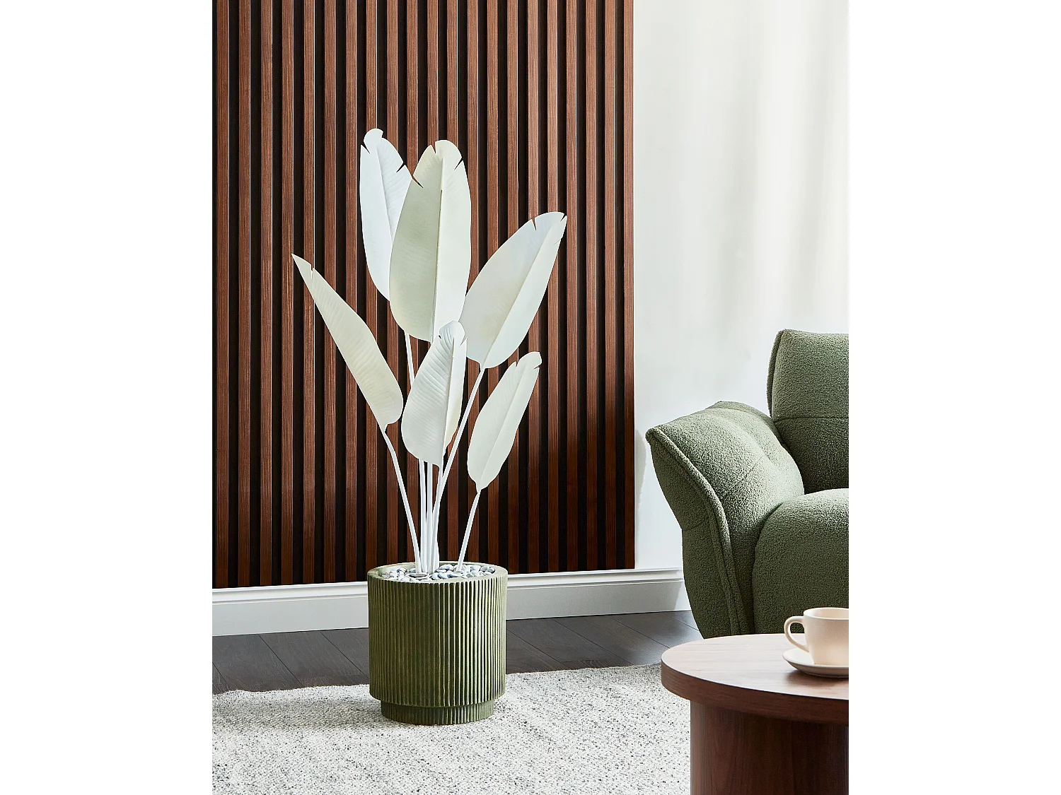 Plante artificielle BANANA TREE 123 cm Blanc