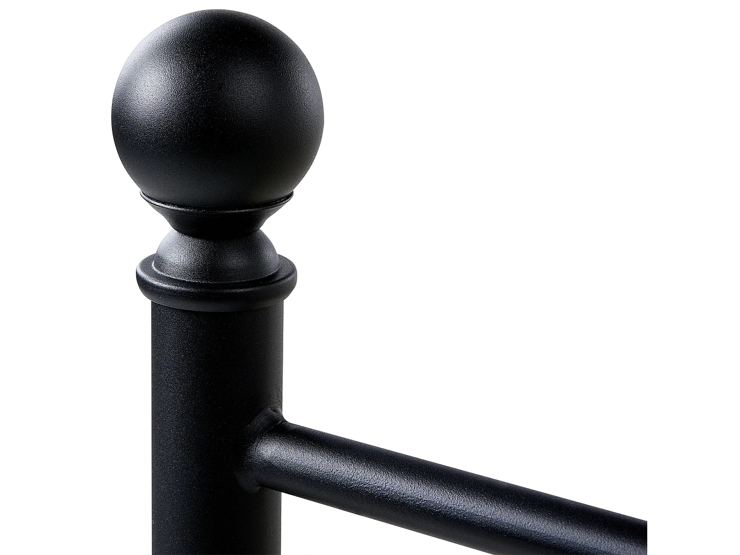 Lit avec sommier Métal RODEZ 120 x 200 cm Noir