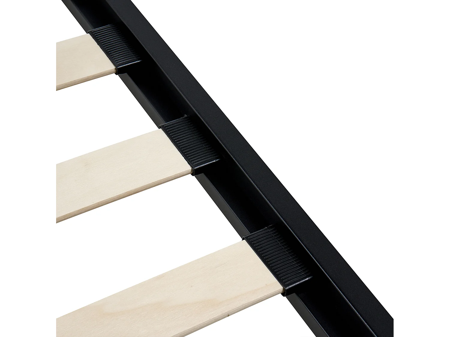 Lit avec sommier Métal RODEZ 120 x 200 cm Noir