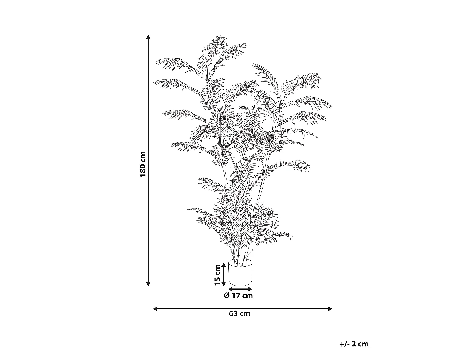 Plante artificielle PALM TREE 180 cm Vert