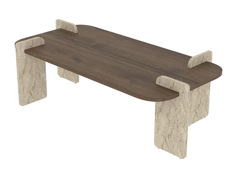 Couchtisch Twinkle Braun 60x120