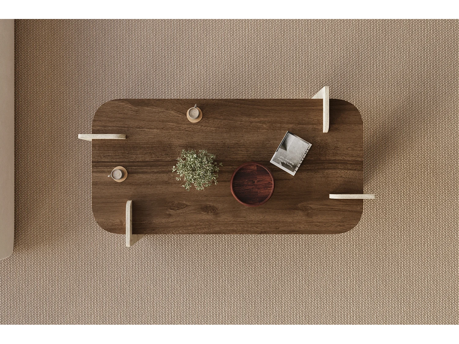 Couchtisch Twinkle Braun 60x120