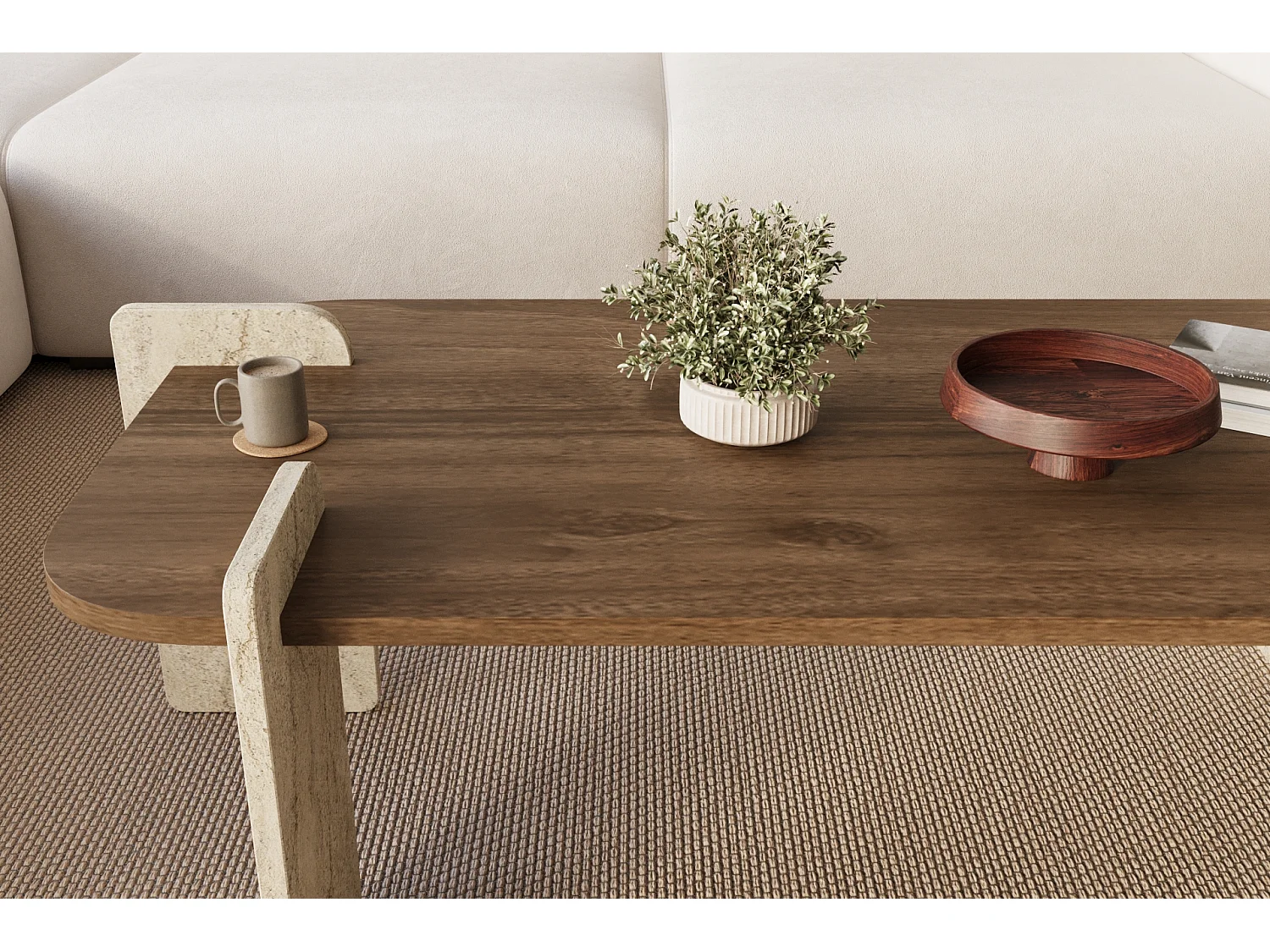 Couchtisch Twinkle Braun 60x120