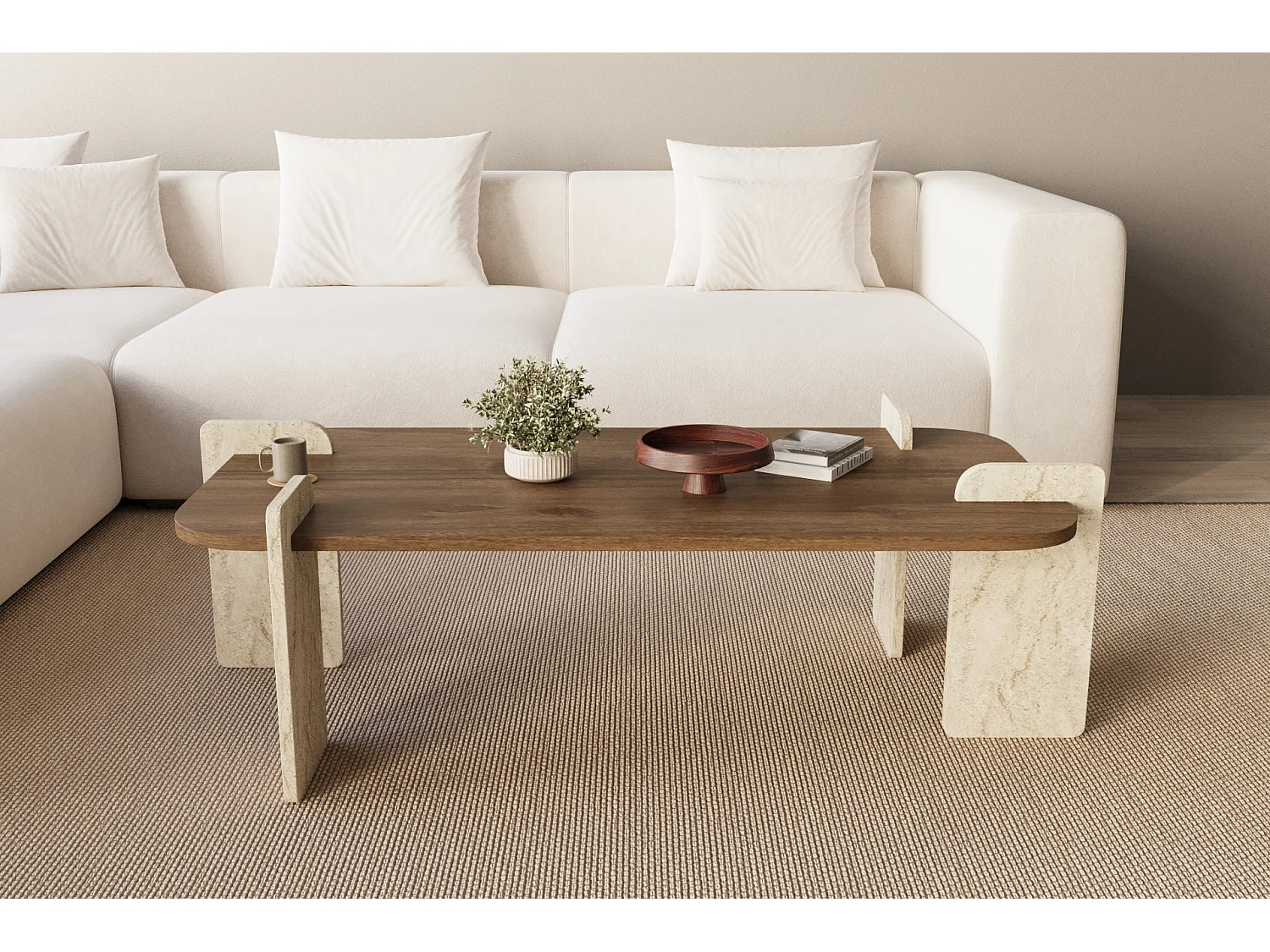 Couchtisch Twinkle Braun 60x120