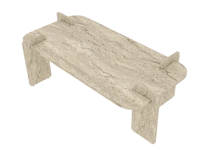 Couchtisch Twinkle Travertin Granit Optik 60x120