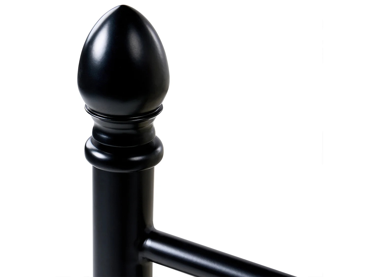 Bed Metal ANTLIA 120 x 200 cm (EU Small Double) Black