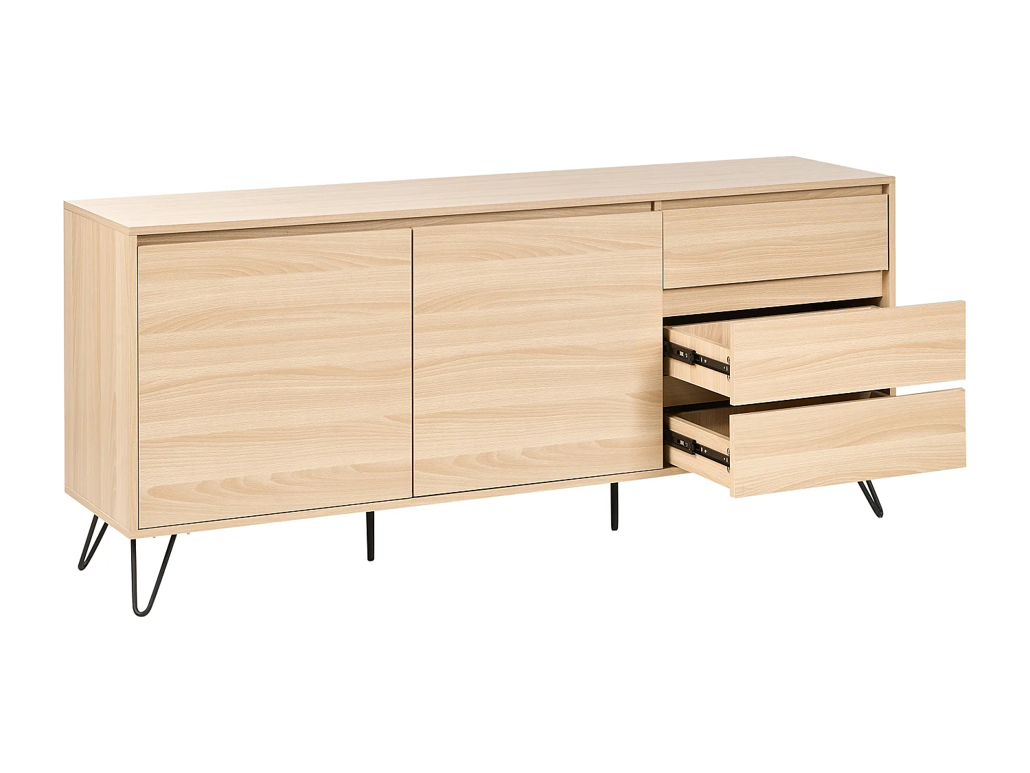 Sideboard mit 2 Türen CARDIGAN Hellbraun