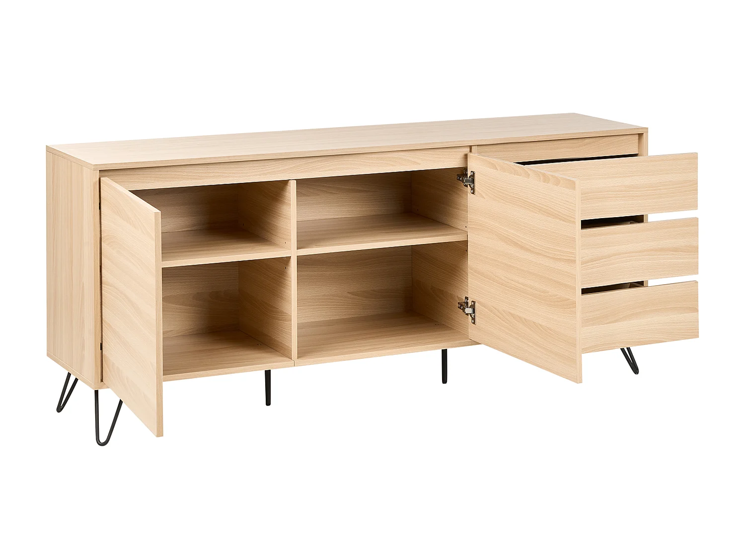 Commode 2 portes CARDIGAN Marron clair