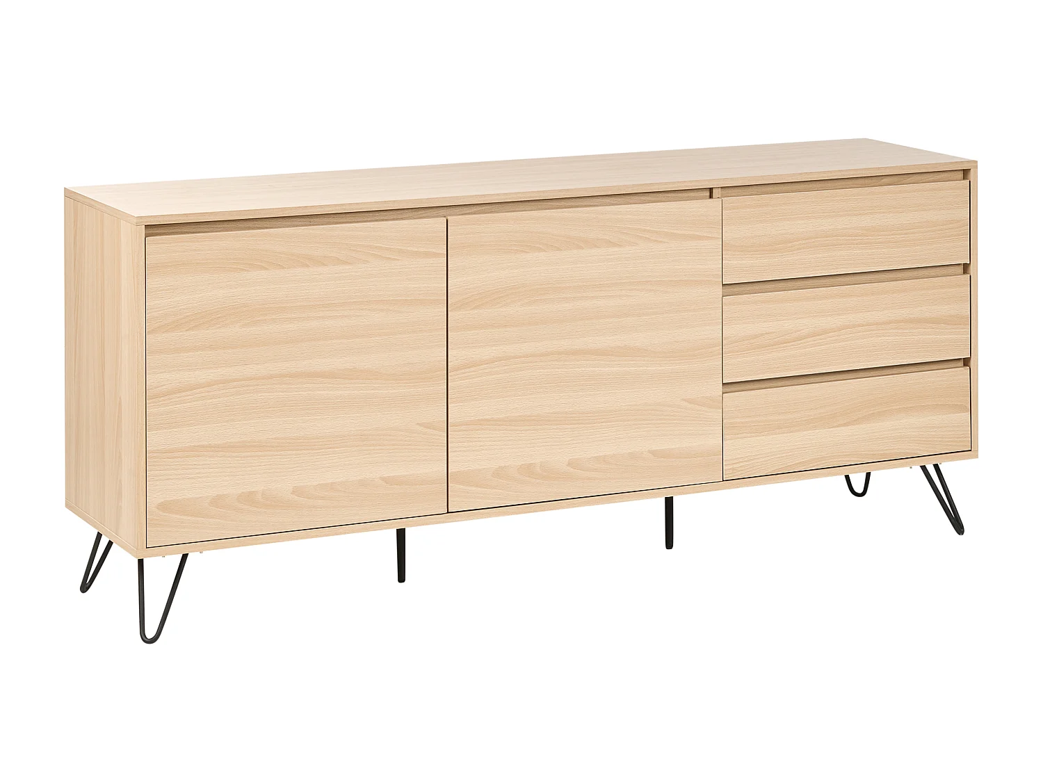 Commode 2 portes CARDIGAN Marron clair