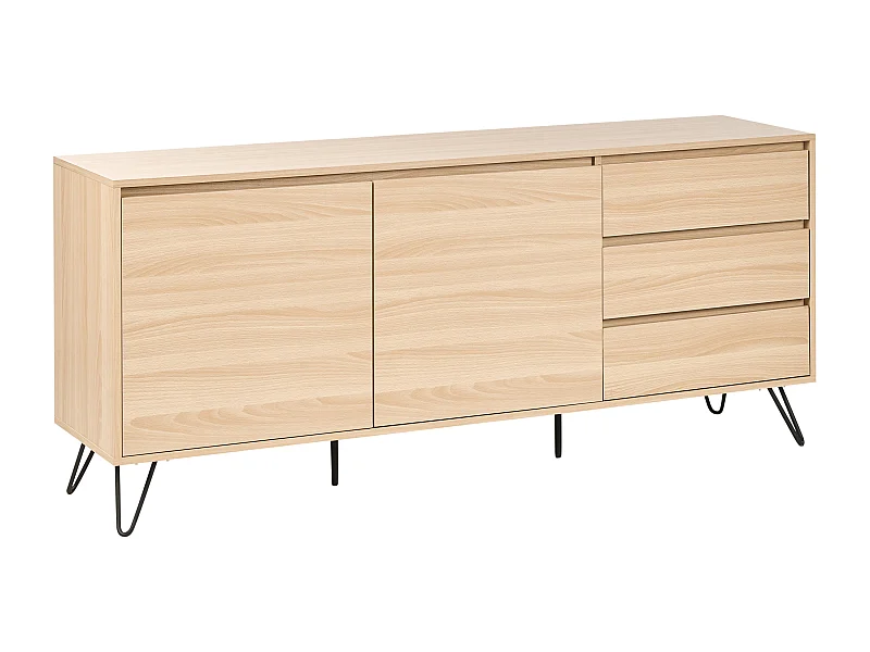 Commode 2 portes CARDIGAN Marron clair