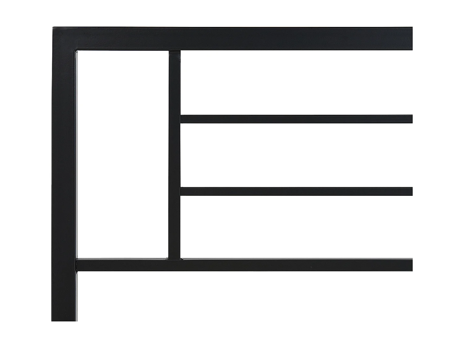 Lit avec sommier Métal CUSSET 120 x 200 cm Noir