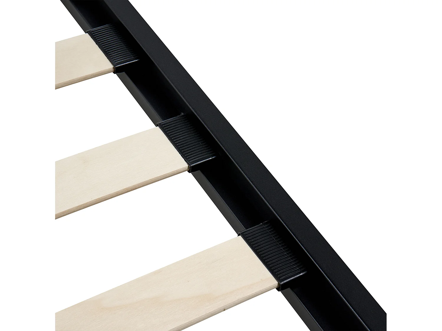 Lit avec sommier Métal CUSSET 120 x 200 cm Noir