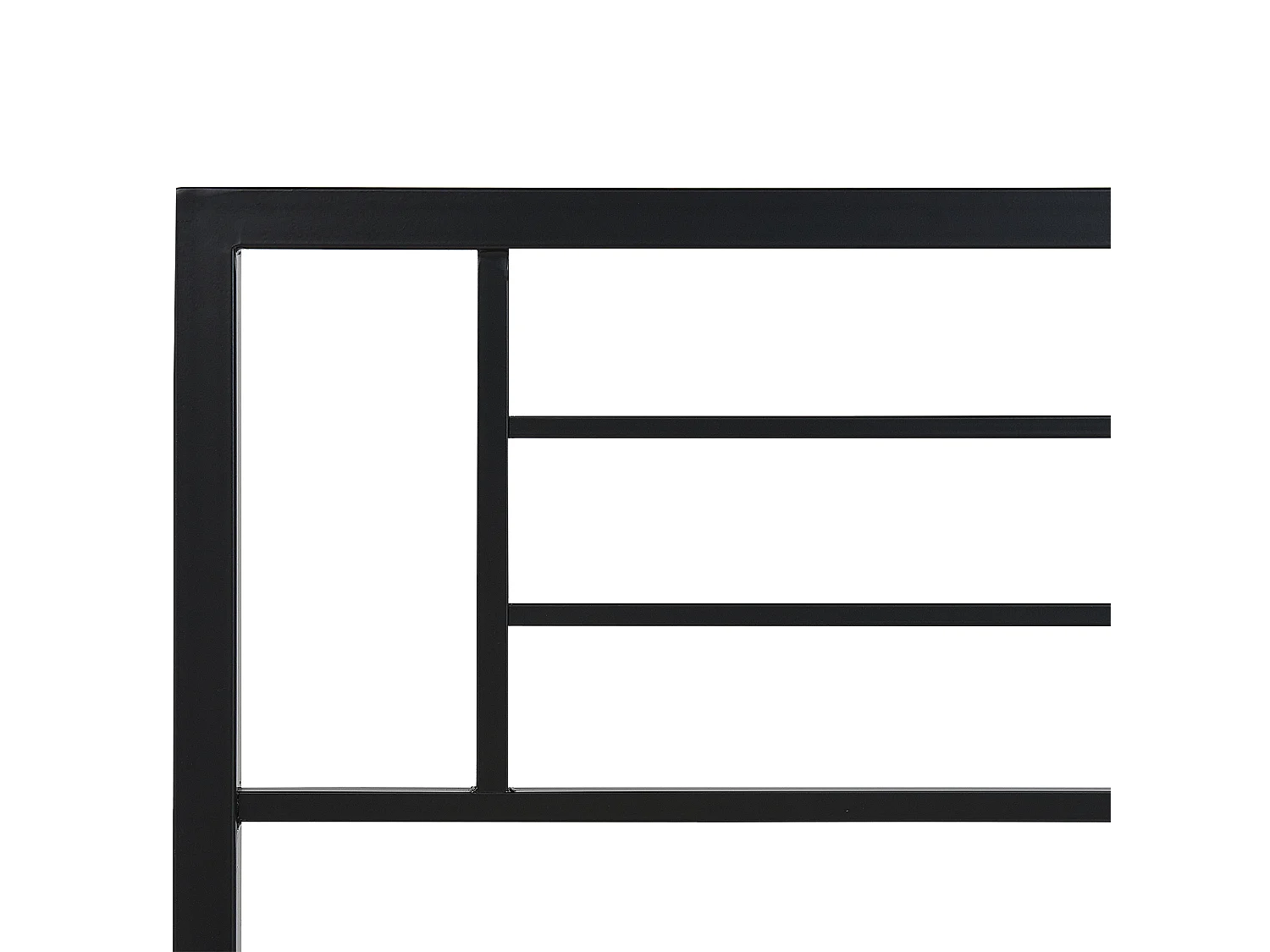 Bed Metal CUSSET 120 x 200 cm (EU Small Double) Black
