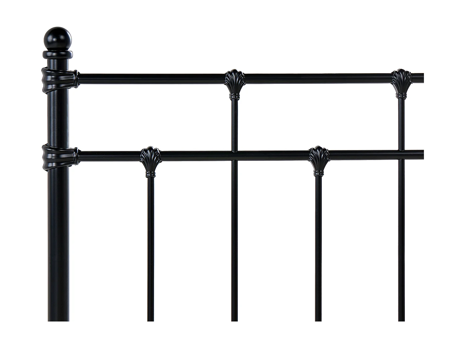 Lit avec sommier Métal LYNX 120 x 200 cm Noir