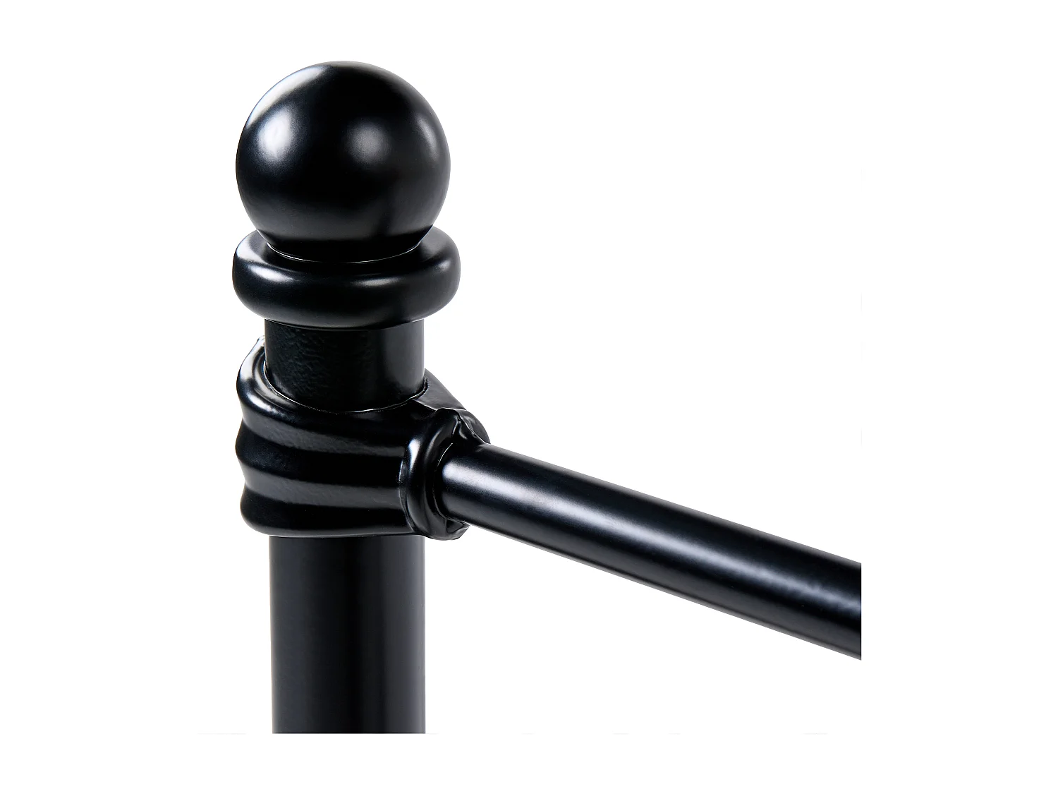 Lit avec sommier Métal LYNX 120 x 200 cm Noir