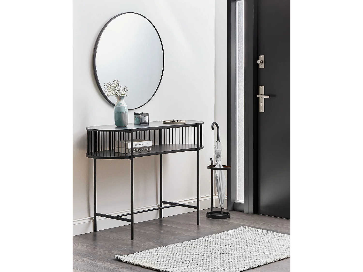 Console avec étagère  BIRSON Noir