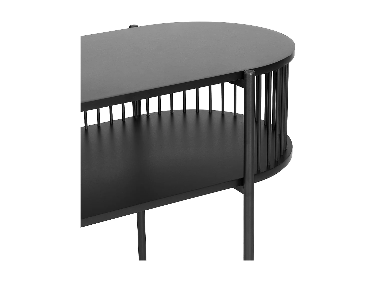 Console avec étagère  BIRSON Noir