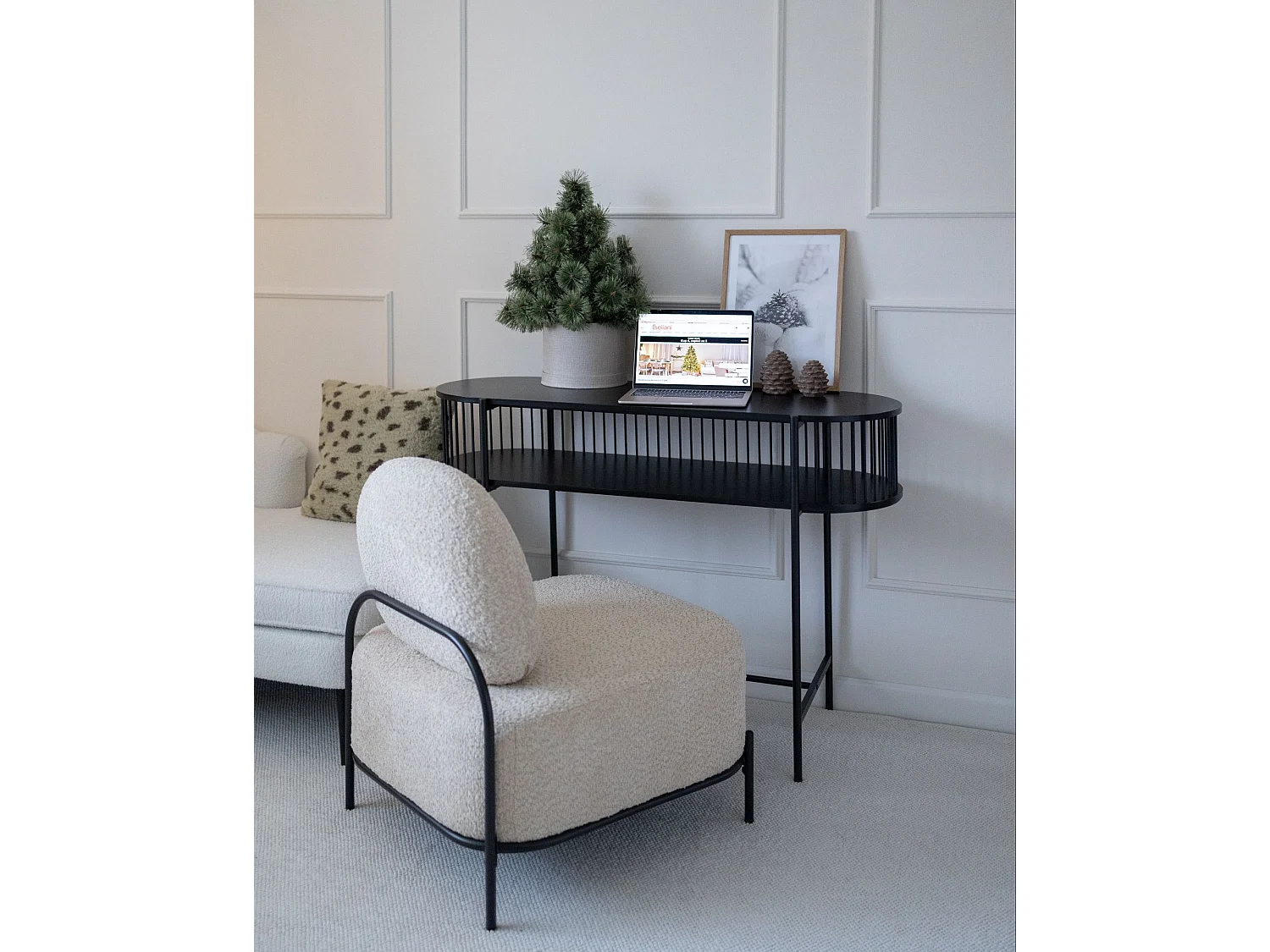 Console avec étagère  BIRSON Noir