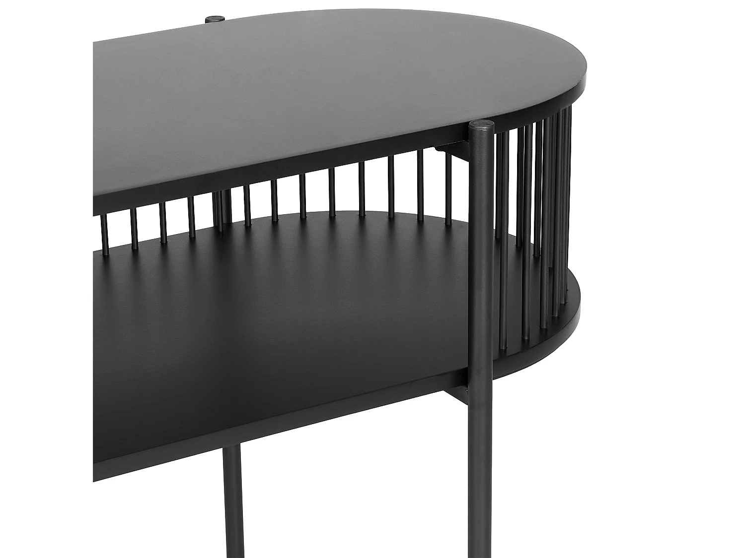 Console avec étagère  BIRSON Noir
