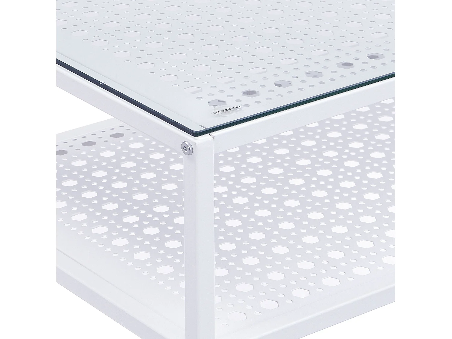 Console table de rangement verre métal 80 cm table de couloir étroite moderne